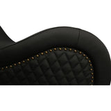 Kama Sutra Chaise Love Lounge Studded and Quilted Black