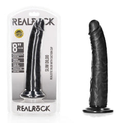 REALROCK Realistic Slim Dildo with Suction Cup - 20.5cm